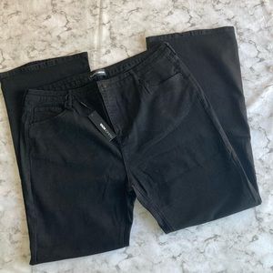 Fashion nova Harper high rise stretch bootcut jeans black size 22